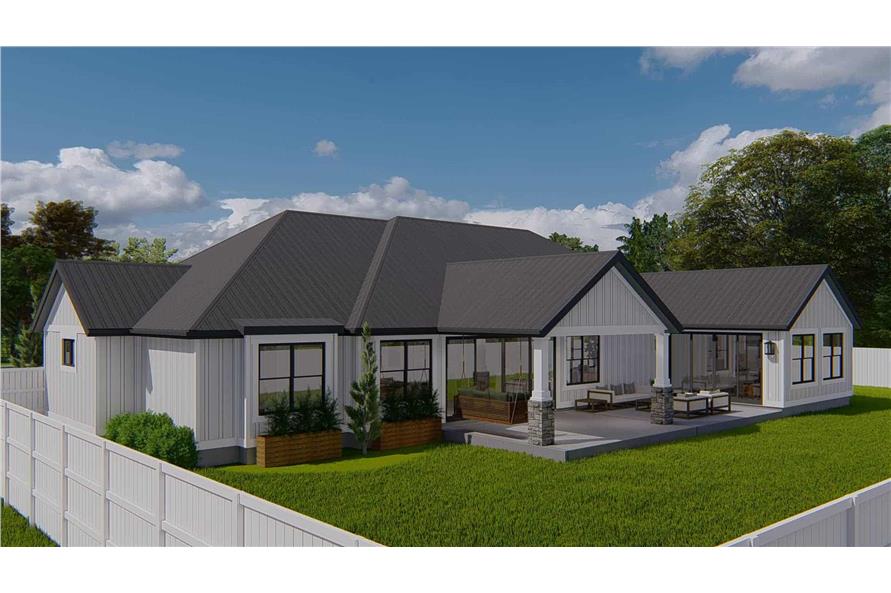 Left Side View of this 3-Bedroom,2564 Sq Ft Plan -187-1193