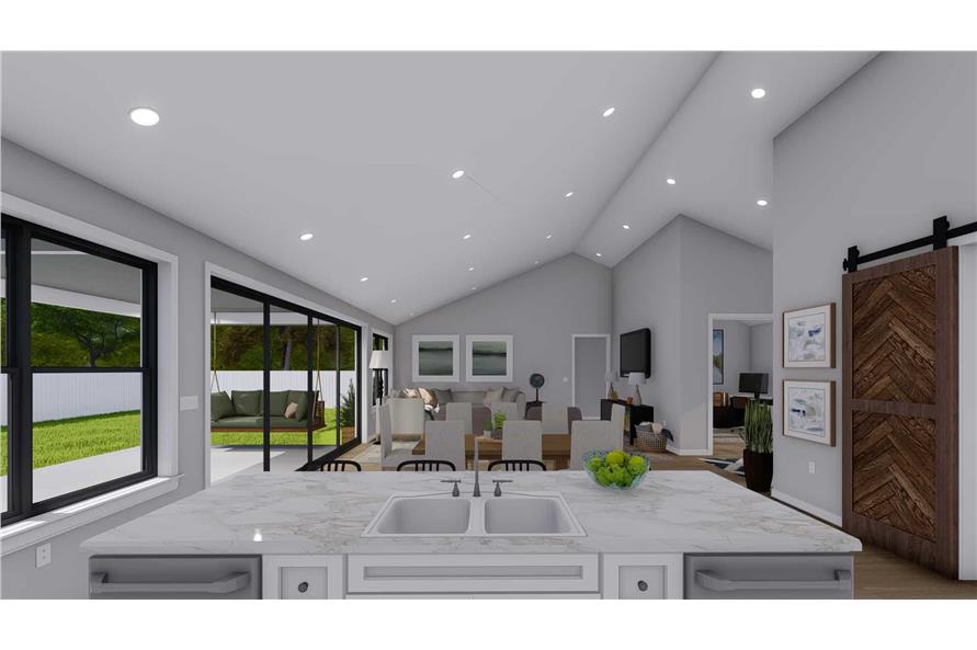 Kitchen: Kitchen Island of this 3-Bedroom,2564 Sq Ft Plan -187-1193