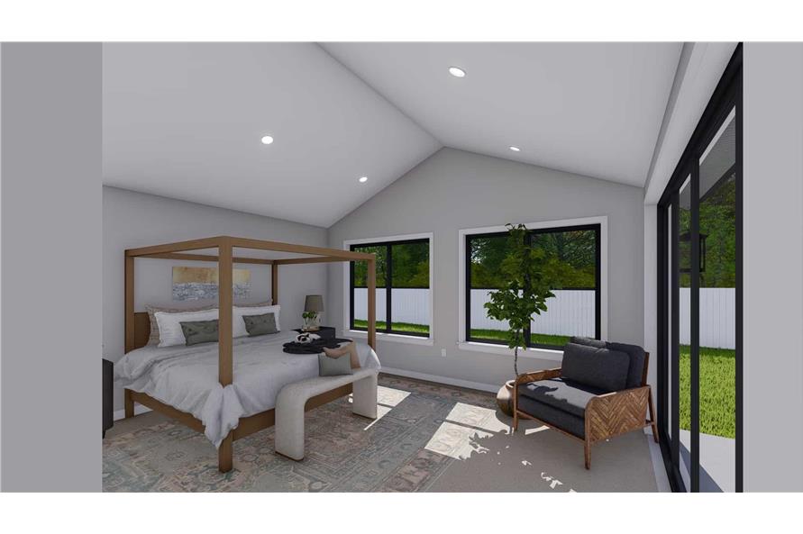 Master Bedroom of this 3-Bedroom,2564 Sq Ft Plan -187-1193