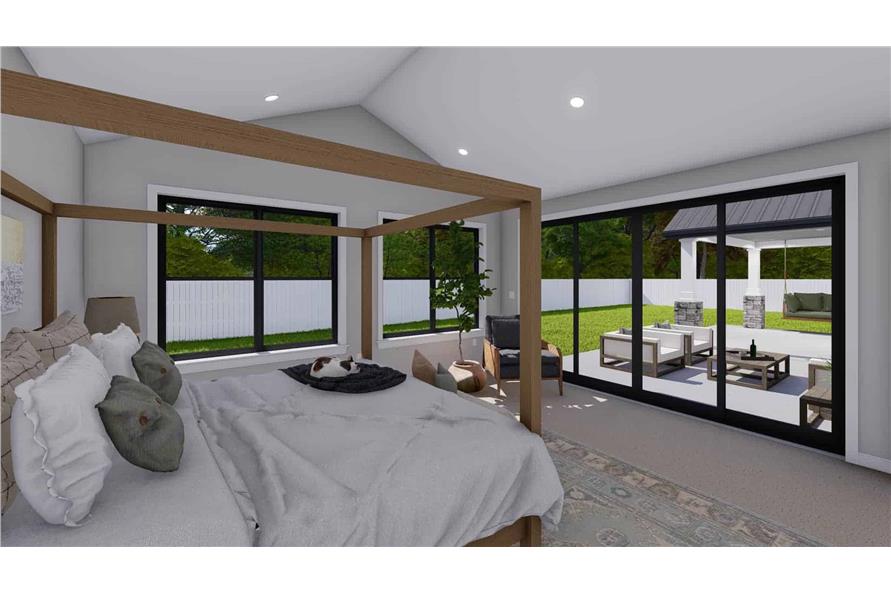 Master Bedroom of this 3-Bedroom,2564 Sq Ft Plan -187-1193