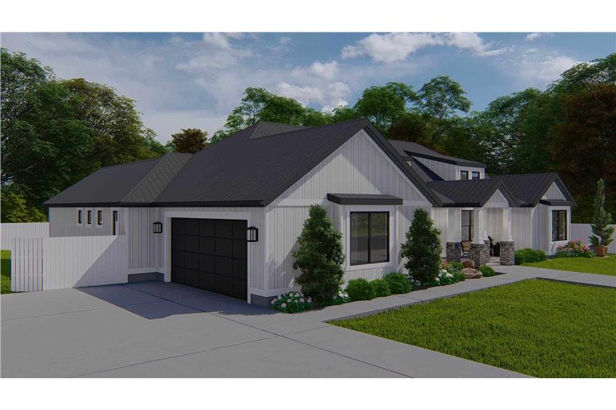 Left Side View of this 3-Bedroom,2564 Sq Ft Plan -187-1193