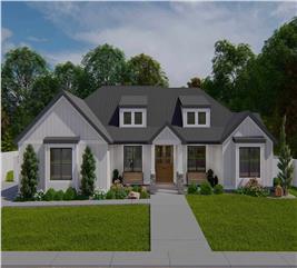 Ranch Home Plan - 3 Bedrms, 2.5 Baths - 2564 Sq Ft - #187-1193