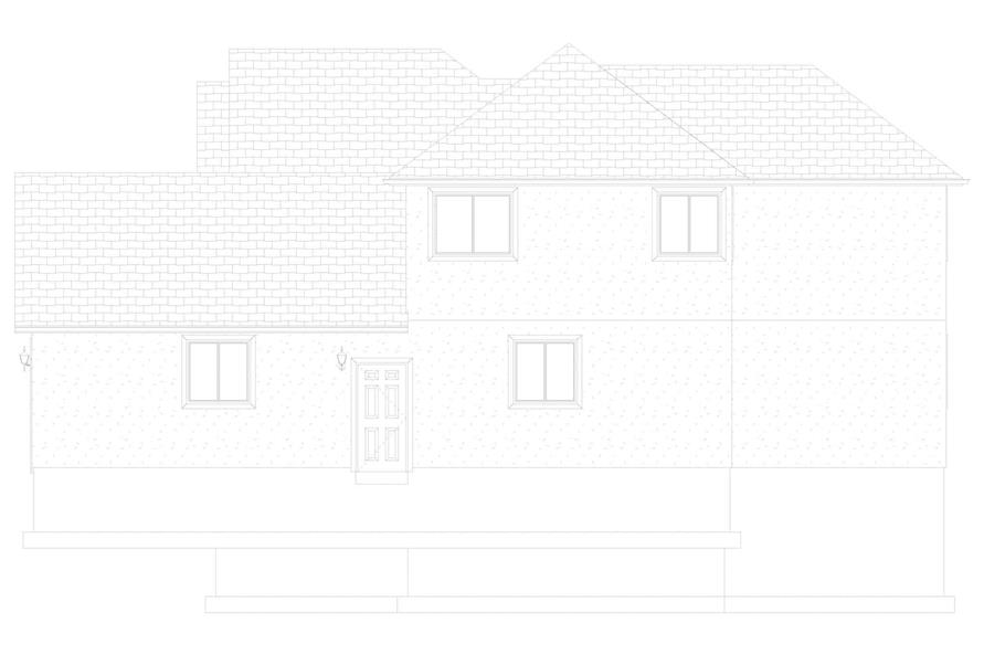 Home Plan Right Elevation of this 4-Bedroom,2331 Sq Ft Plan -187-1195