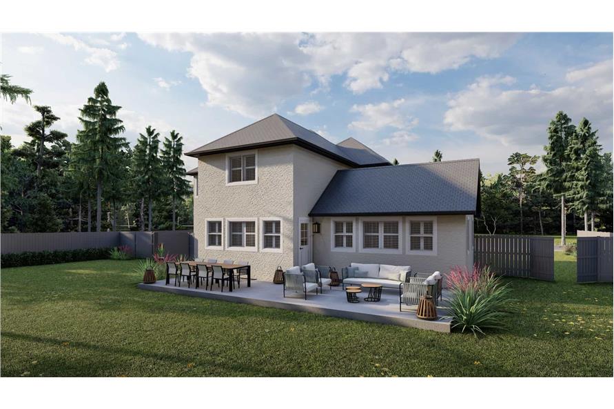 Rear View of this 4-Bedroom,2331 Sq Ft Plan -187-1195