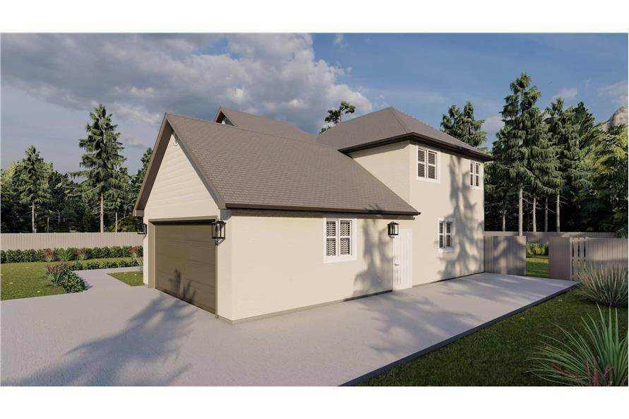 Right Side View of this 4-Bedroom,2331 Sq Ft Plan -187-1195