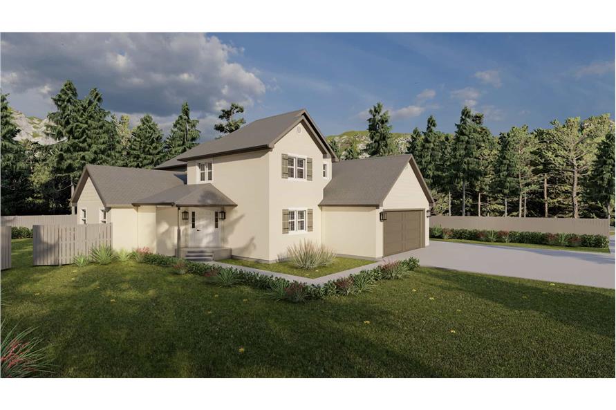 Left Side View of this 4-Bedroom,2331 Sq Ft Plan -187-1195