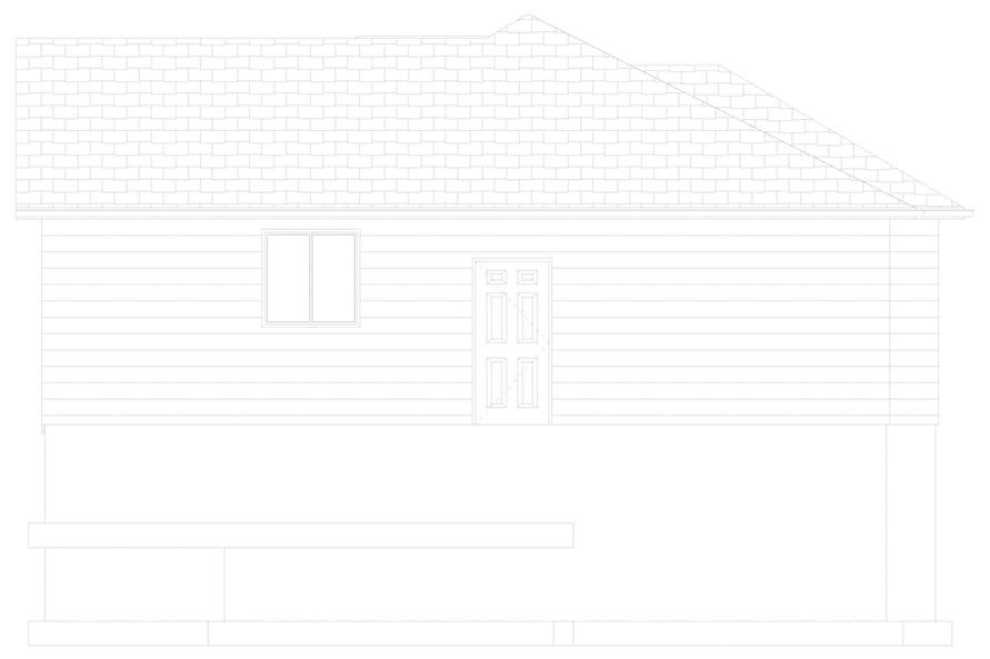 Home Plan Right Elevation of this 5-Bedroom,1261 Sq Ft Plan -187-1196