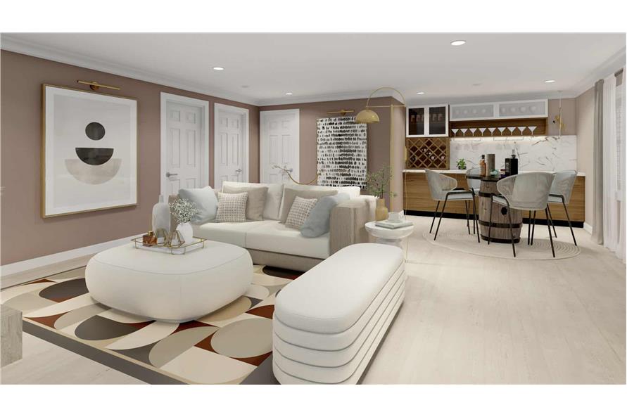 Family Room of this 5-Bedroom,1261 Sq Ft Plan -187-1196