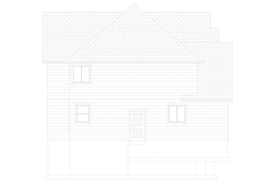 Home Plan Left Elevation of this 4-Bedroom,3414 Sq Ft Plan -187-1197