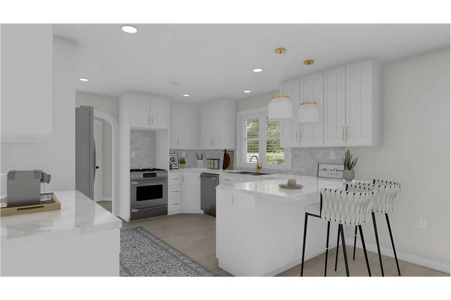 Kitchen of this 4-Bedroom,3414 Sq Ft Plan -187-1197