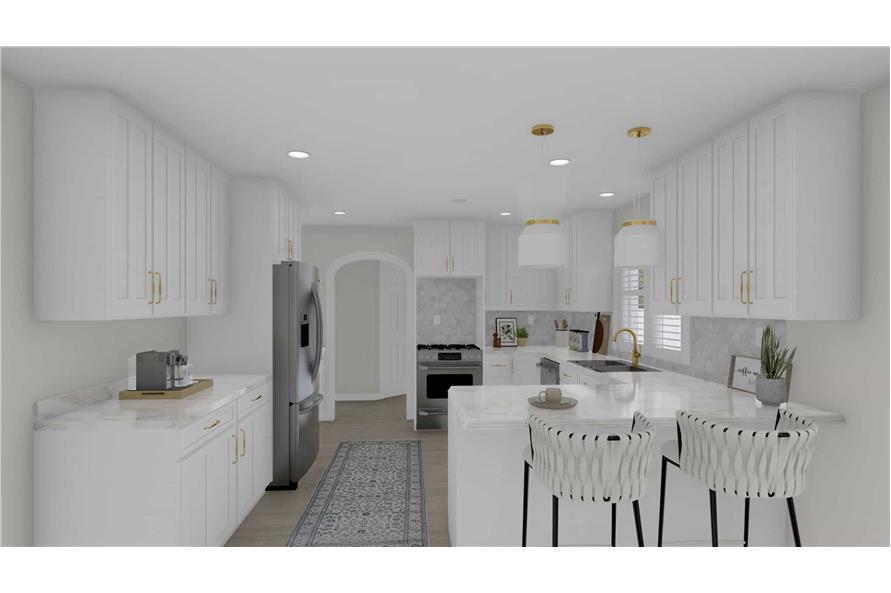 Kitchen of this 4-Bedroom,3414 Sq Ft Plan -187-1197