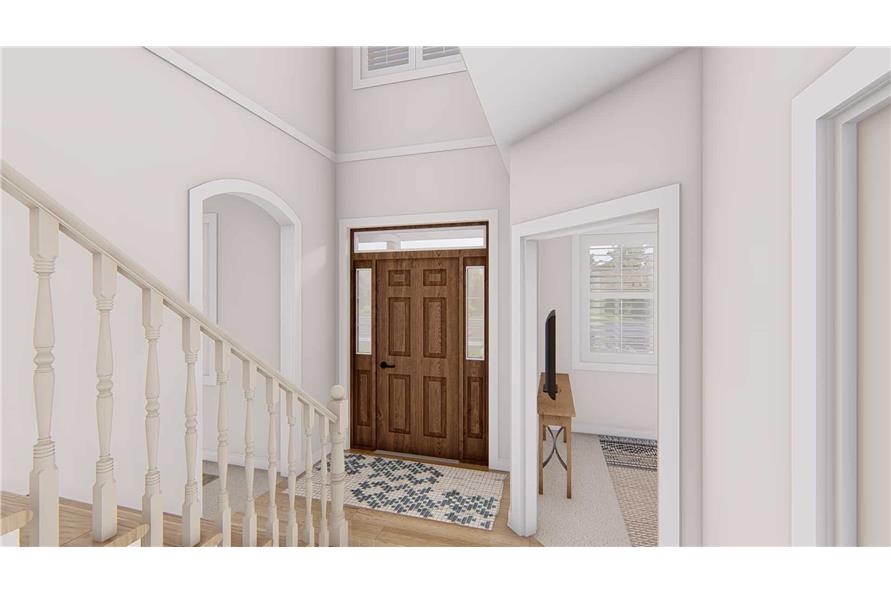 Entry Hall: Staircase of this 4-Bedroom,2857 Sq Ft Plan -187-1198