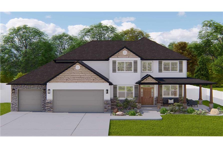 Contemporary Floor Plan - 4-7 Bedrms, 2.5-3.5 Baths - 2857-4137 Sq Ft - #187-1198