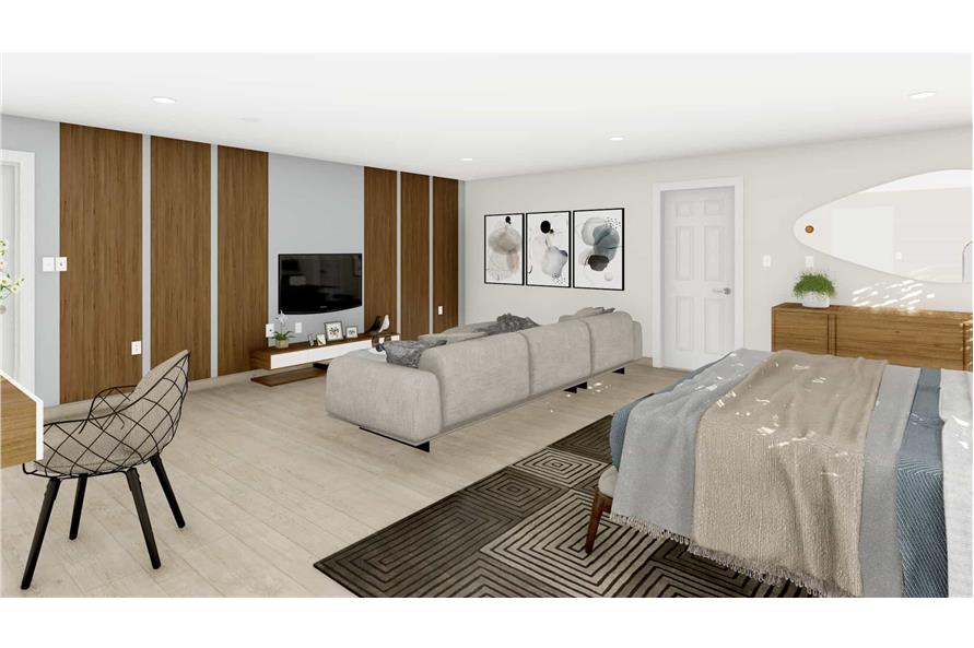 Master Bedroom: Sitting Area of this 3-Bedroom,2656 Sq Ft Plan -187-1199