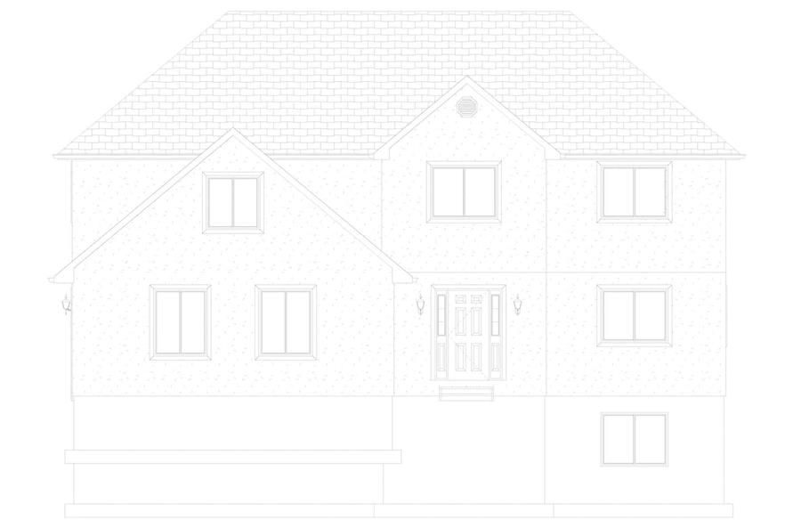 Home Plan Front Elevation of this 3-Bedroom,2656 Sq Ft Plan -187-1199