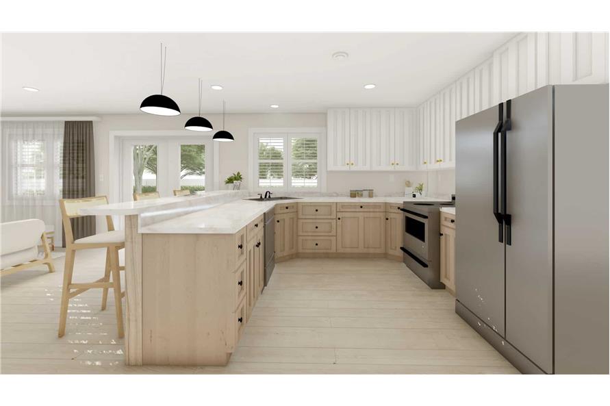 Kitchen of this 3-Bedroom,2656 Sq Ft Plan -187-1199