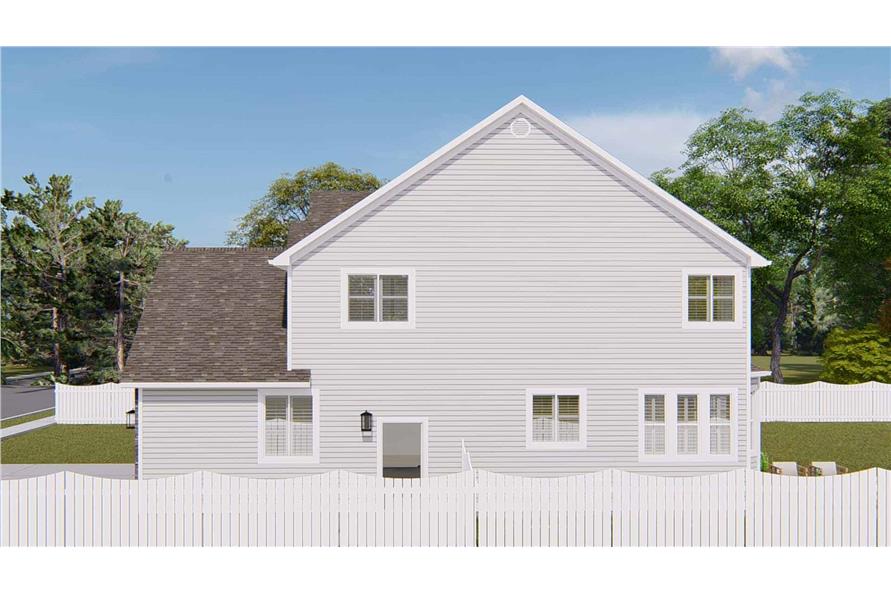 Rear View of this 5-Bedroom,3115 Sq Ft Plan -187-1200