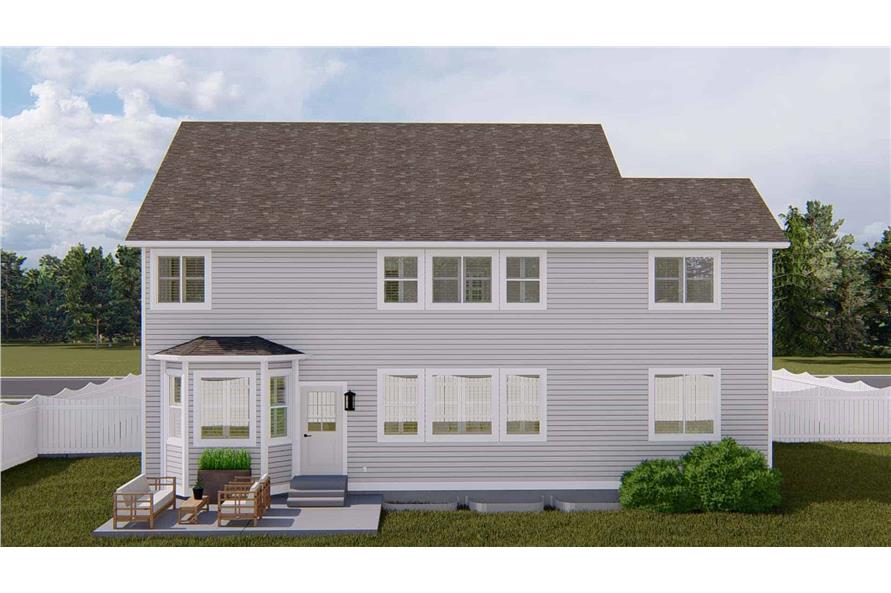 Rear View of this 5-Bedroom,3115 Sq Ft Plan -187-1200