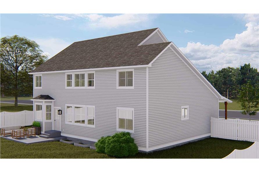 Rear View of this 5-Bedroom,3115 Sq Ft Plan -187-1200