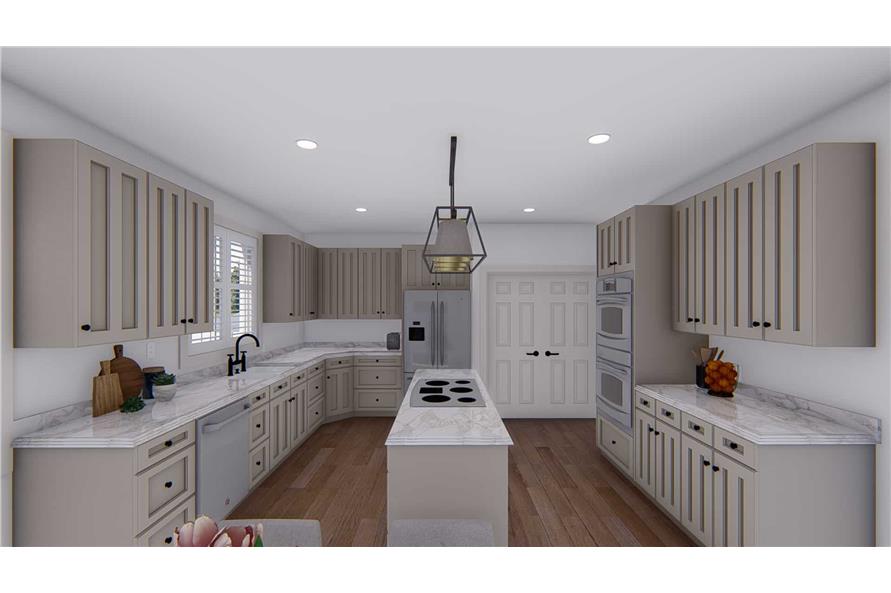 Kitchen: Kitchen Island of this 5-Bedroom,3115 Sq Ft Plan -187-1200