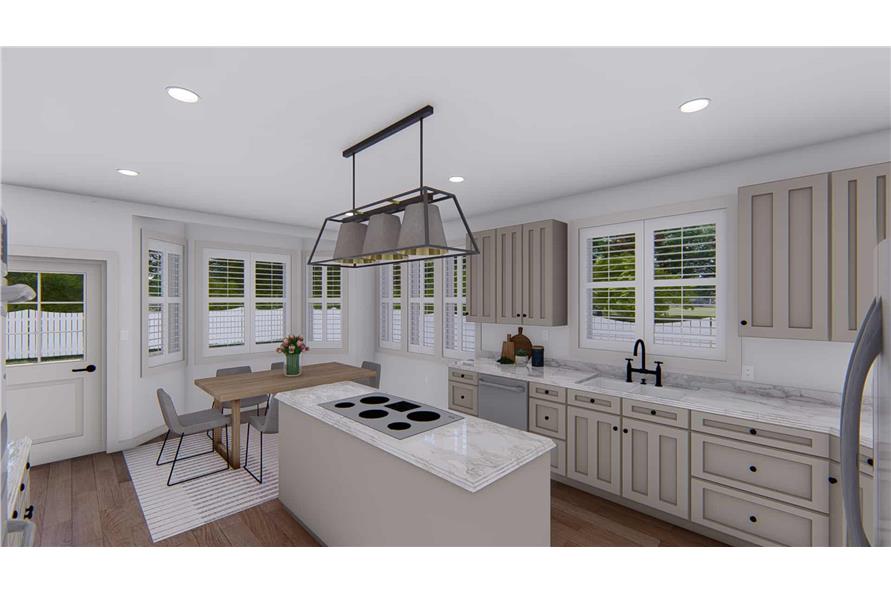 Kitchen: Kitchen Island of this 5-Bedroom,3115 Sq Ft Plan -187-1200