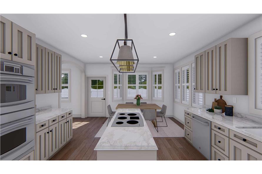 Kitchen: Kitchen Island of this 5-Bedroom,3115 Sq Ft Plan -187-1200