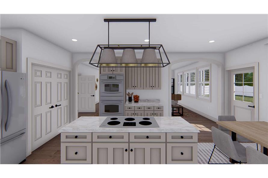 Kitchen: Kitchen Island of this 5-Bedroom,3115 Sq Ft Plan -187-1200