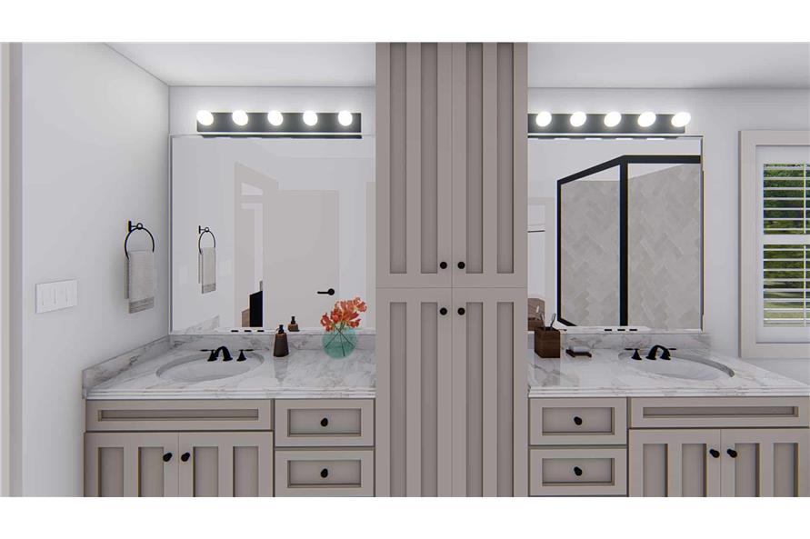 Master Bathroom: Sink/Vanity of this 5-Bedroom,3115 Sq Ft Plan -187-1200