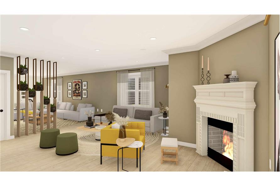 Family Room of this 3-Bedroom,1812 Sq Ft Plan -187-1201