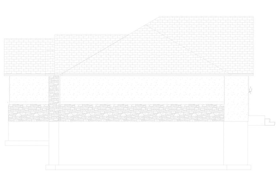 Home Plan Right Elevation of this 3-Bedroom,1812 Sq Ft Plan -187-1201