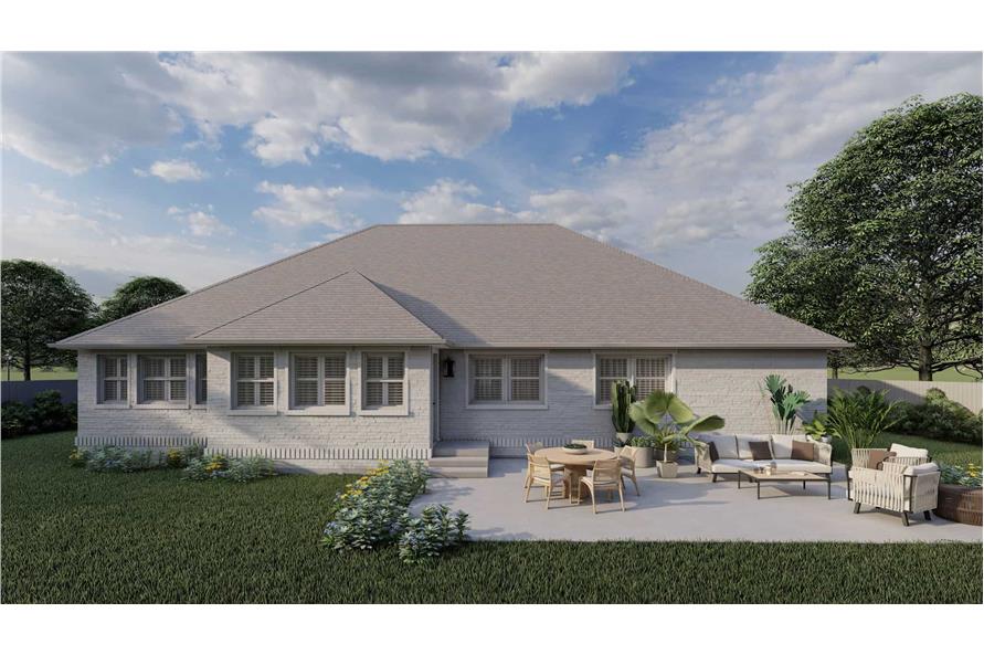 Rear View of this 3-Bedroom,2288 Sq Ft Plan -187-1202