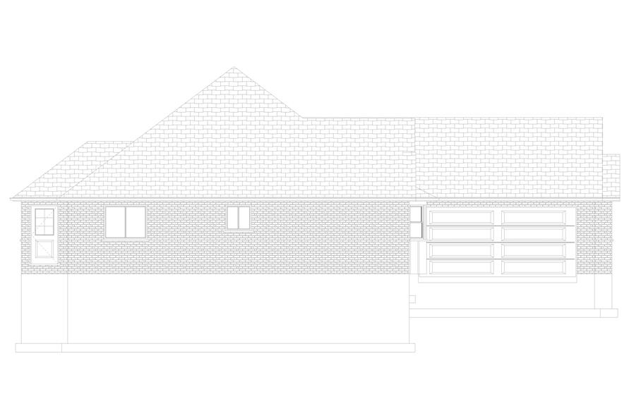 Home Plan Left Elevation of this 3-Bedroom,2288 Sq Ft Plan -187-1202