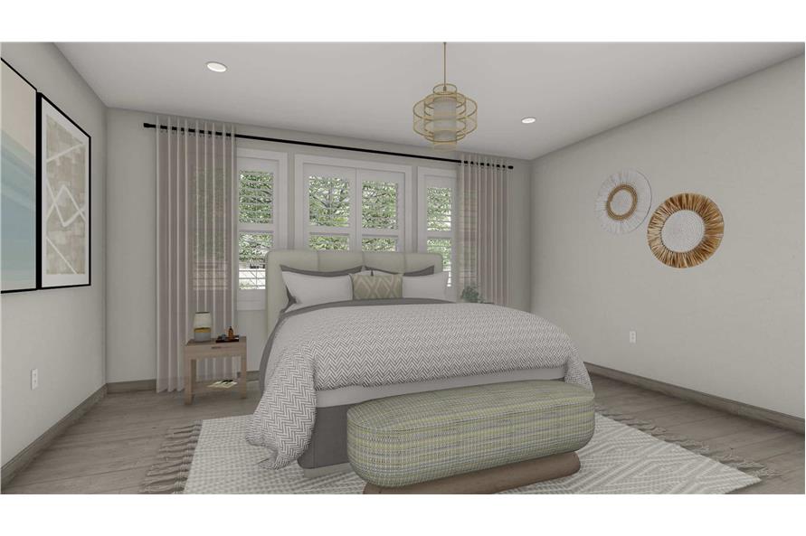 Master Bedroom of this 3-Bedroom,2562 Sq Ft Plan -187-1205