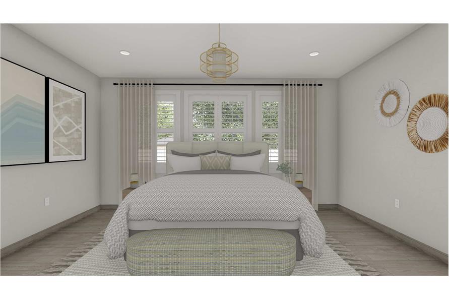 Master Bedroom of this 3-Bedroom,2562 Sq Ft Plan -187-1205