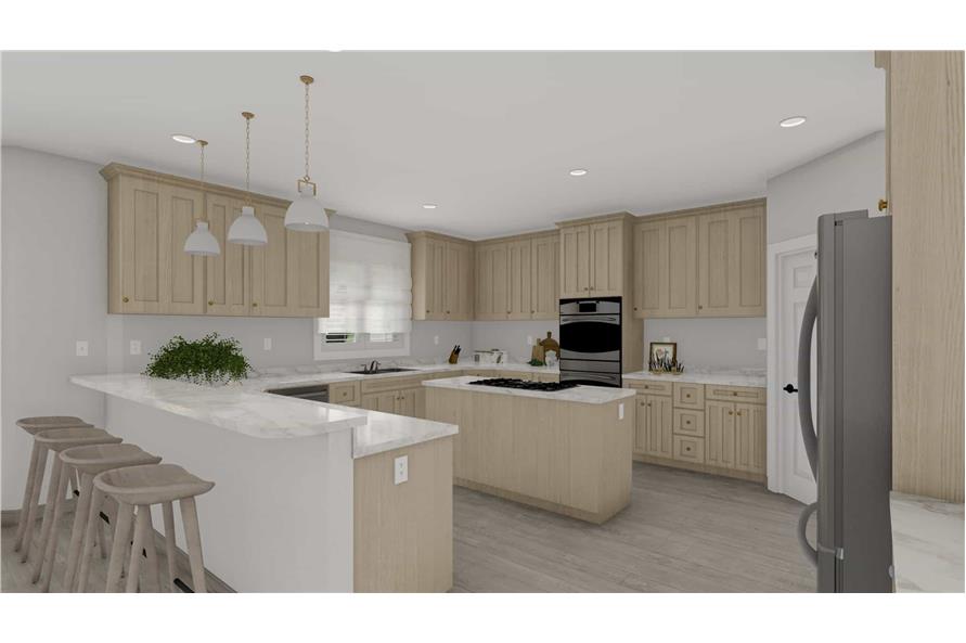 Kitchen of this 3-Bedroom,2562 Sq Ft Plan -187-1205