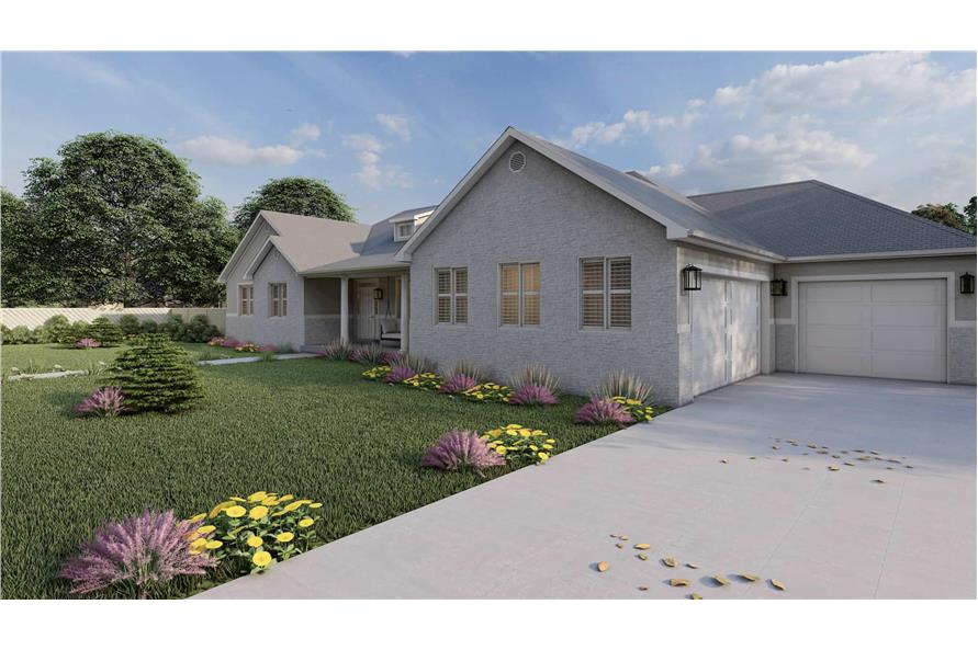 Right Side View of this 3-Bedroom,2562 Sq Ft Plan -187-1205