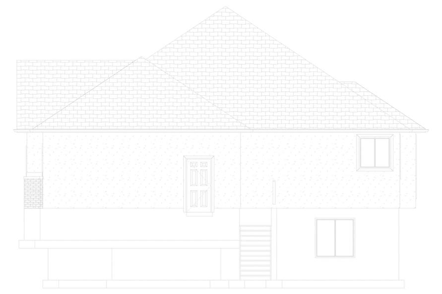 Home Plan Right Elevation of this 2-Bedroom,1838 Sq Ft Plan -187-1207