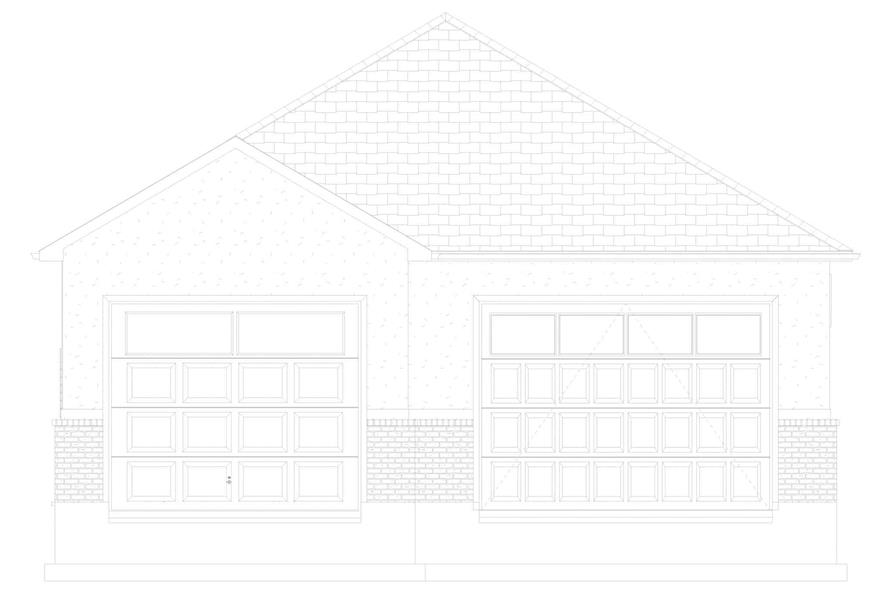 Home Plan Front Elevation of this 1-Bedroom,1 Sq Ft Plan -187-1209