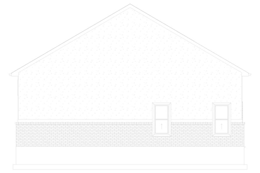 Home Plan Rear Elevation of this 1-Bedroom,1 Sq Ft Plan -187-1209