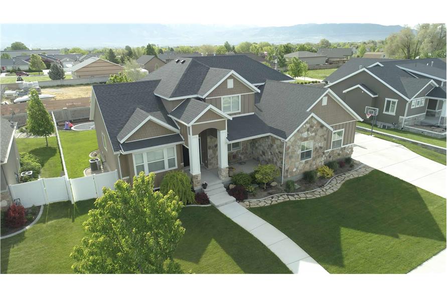 Aerial View of this 4-Bedroom,2504 Sq Ft Plan -187-1211