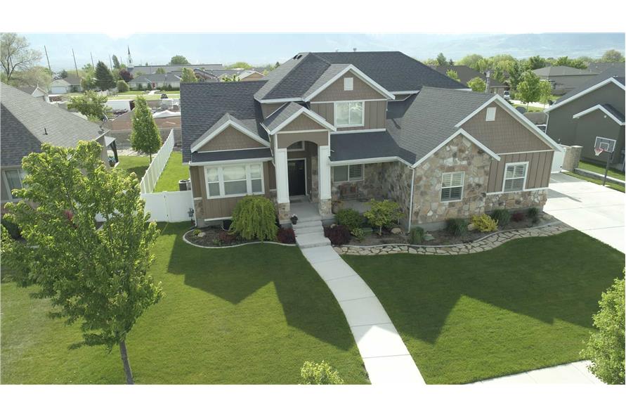 Aerial View of this 4-Bedroom,2504 Sq Ft Plan -187-1211