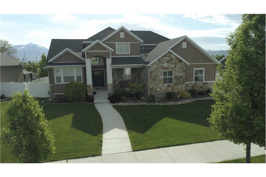 Front View of this 4-Bedroom,2504 Sq Ft Plan -187-1211