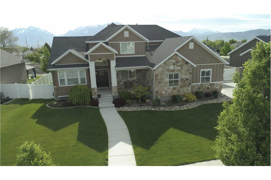 Front View of this 4-Bedroom,2504 Sq Ft Plan -187-1211