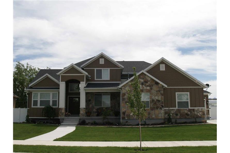 Front View of this 4-Bedroom,2504 Sq Ft Plan -187-1211