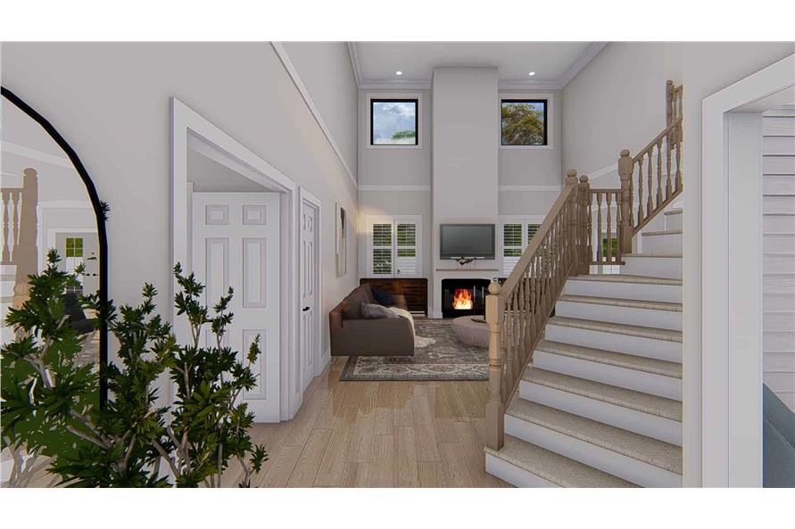 Entry Hall: Staircase of this 4-Bedroom,2504 Sq Ft Plan -187-1211