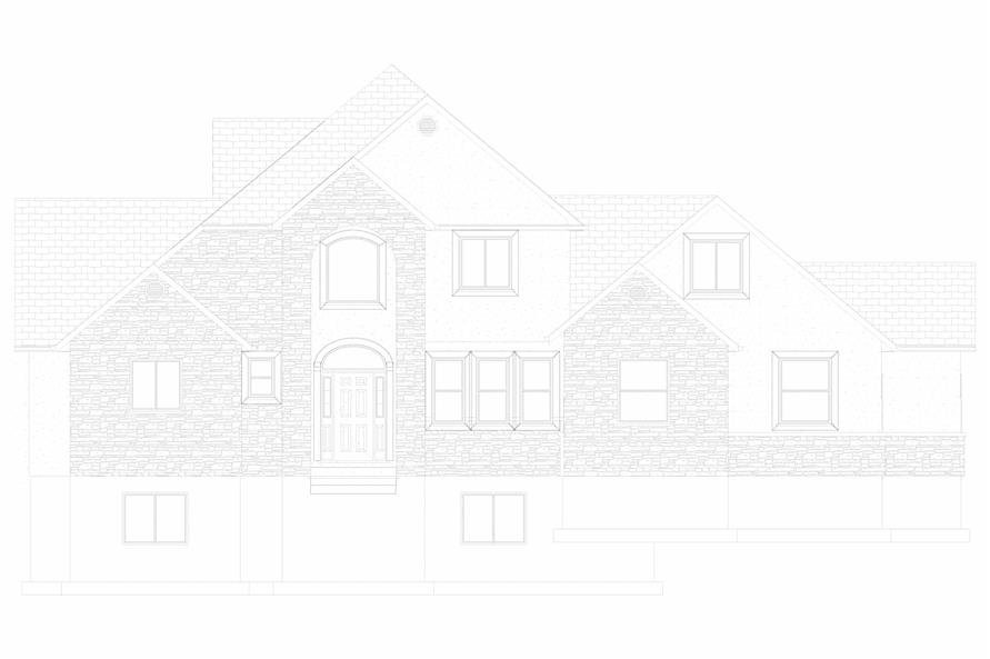 Home Plan Front Elevation of this 3-Bedroom,2575 Sq Ft Plan -187-1212