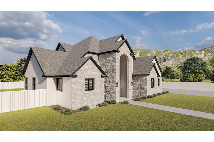 Left Side View of this 3-Bedroom,2575 Sq Ft Plan -187-1212