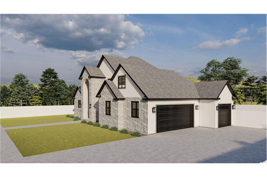 Right Side View of this 3-Bedroom,2575 Sq Ft Plan -187-1212