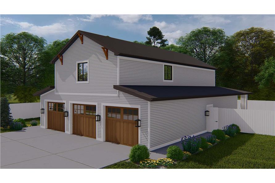 Left Side View of this 3-Bedroom,1907 Sq Ft Plan -187-1213