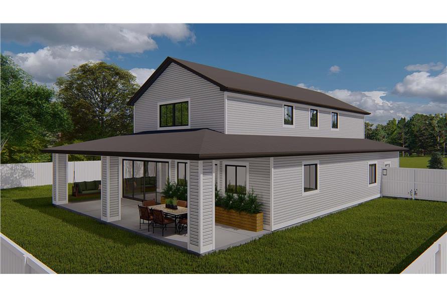 Right Side View of this 3-Bedroom,1907 Sq Ft Plan -187-1213